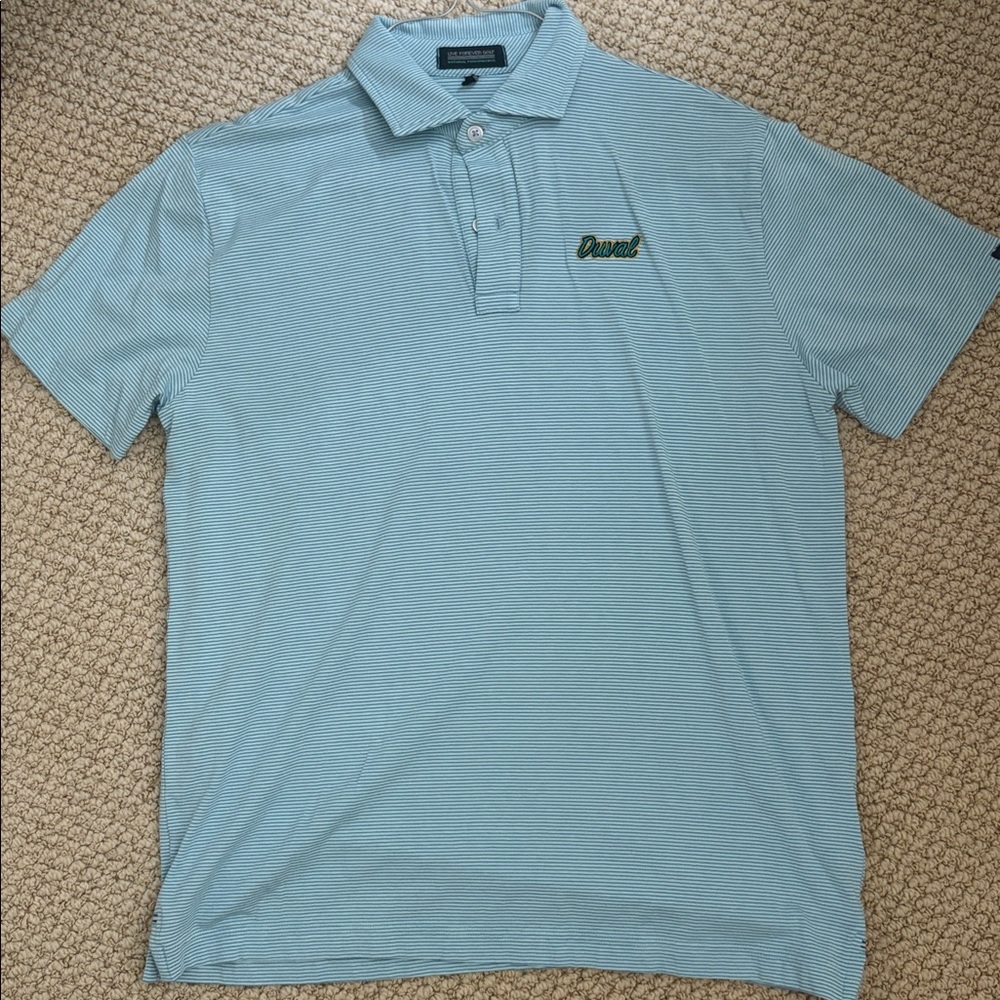Teal Polo Shirt for Men with “Duval” logo